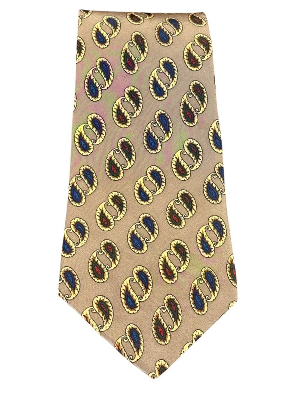 Chaps Ralph Lauren Mens Silk Necktie Vintage Paisley USA